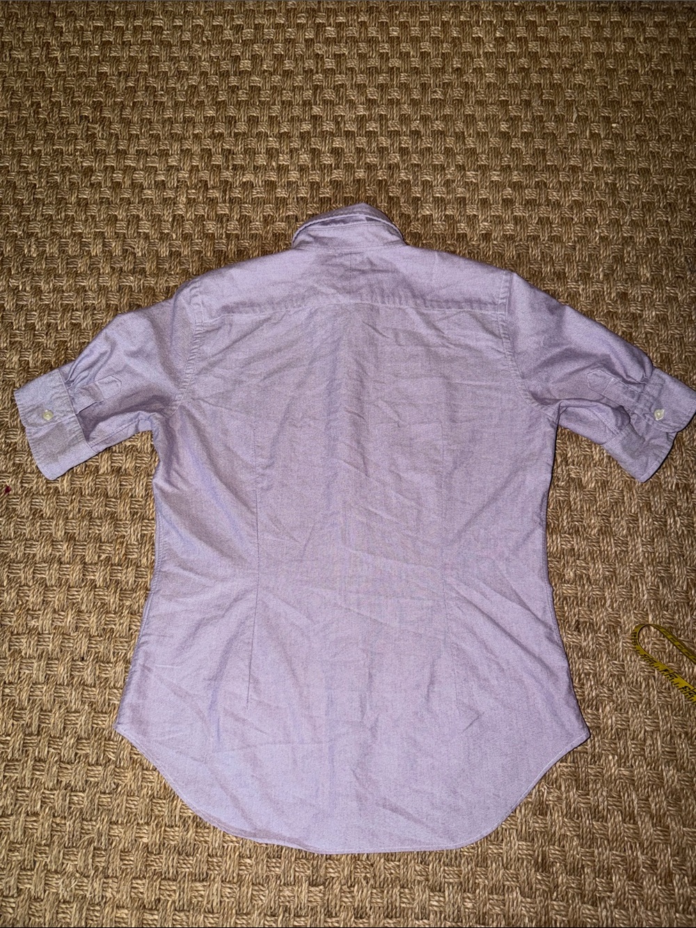 Ralph Lauren Women’s Purple Short-Sleeve Button-Down Oxford Shirt sz Med - Picture 7 of 8